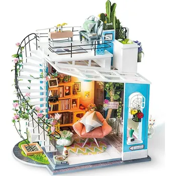 3D puzzle ROBOTIME Rolife DIY House: Dořin loft s LED osvětlením