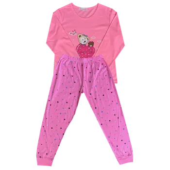 Dívčí pyžamo SETINO Dívčí pyžamo dlouhý rukáv - Valerle Dream Barva: Lososová, Velikost: 6.let (vel.110/116)
