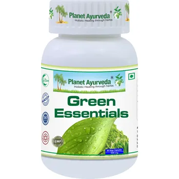 Planet Ayurveda Green Essentials - Energie, Detoxikace - 500 mg, 60 kapslí