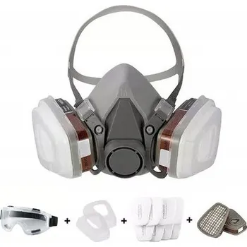 respirátor OCHRANNÁ MASKA DÝCHACÍ POLOMASKA 6200 PLYNOVÁ MASKA POLOVIČNÍ RESPIRÁTOR