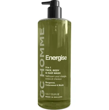 Sprchový gel Grace Cole GC Homme - Energise Pánské tělové mýdlo 3v1, 1L