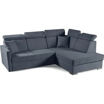 Sedací souprava Rohová rozkládací pohovka Mils XL pravá skandinávský styl do obýváku modrošedá