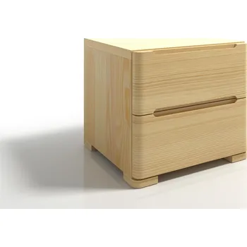 Noční stolek Noční stolek dřevěný se zásuvkami 40 cm skandinávský přírodní SKANDICA Sparta Maxi