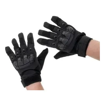 Pracovní rukavice Taktické vojenské rukavice s ochranou kloubů, černé, vel. L