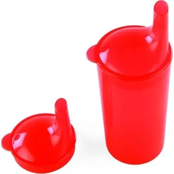 DMA Hrnek s víčkem a pítkem Barva: červená