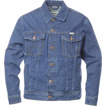 Pánská casual bunda Wrangler bunda Classic Mid Stone Středně modrá L