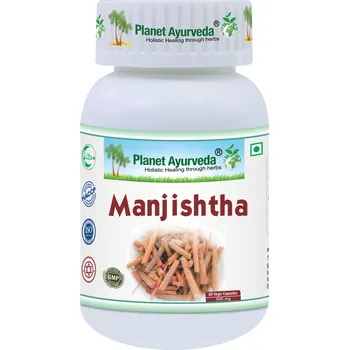 Přírodní produkt Planet Ayurveda Manjishtha - Detoxikace, Krev - 500 mg, 60 kapslí