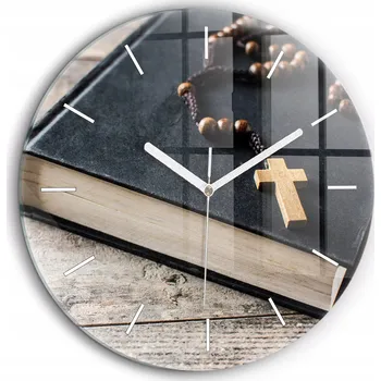 Hodiny Nástěnné hodiny SacroArte šedé 60 cm