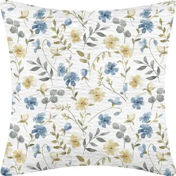 Povlečení DARRÉ Krepový povlak na polštář Bloom - bílý Velikost: 70 x 90