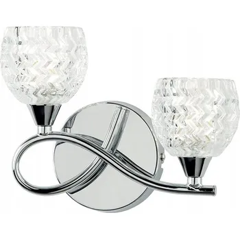 Nástěnné svítidlo Nástěnné svítidlo Endon čiré, stříbrné G9 33 W