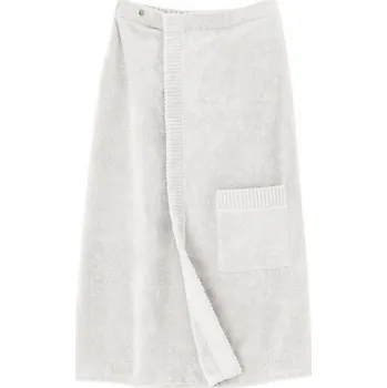 DARRÉ Bavlněné dámské pareo do sauny a wellness Astrid - bílá