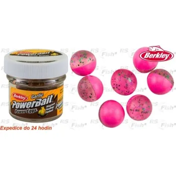 Umělá nástraha Berkley PowerBait Floating Eggs Garlic - Pink