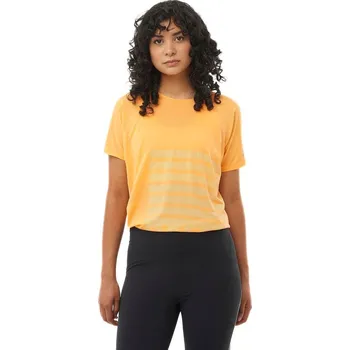 Dámské tričko Salomon Sense Aero SS Tee GFX W LC2696800 - warm apricot white XL