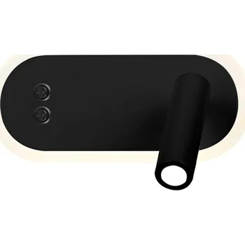 Nástěnné svítidlo LED nástěnné svítidlo Miracle černá matná moderní s nastavitelným ramenem do ložnice a obýváku CANDELLUX