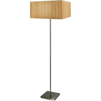 Stojací lampa Stojací lampa do obýváku Cajman moderní se stříbrným čtvercovým stínidlem 156 cm CANDELLUX