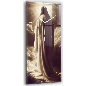 Hodiny Moderní Tiché Nástěnné Hodiny do Pokoje Dárek Ježíš Kristus a nebe