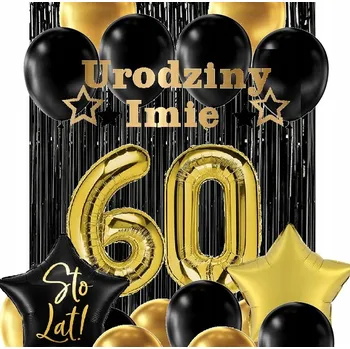 Balónek BALÓNKY k 60. narozeninám BANNER + JMÉNO