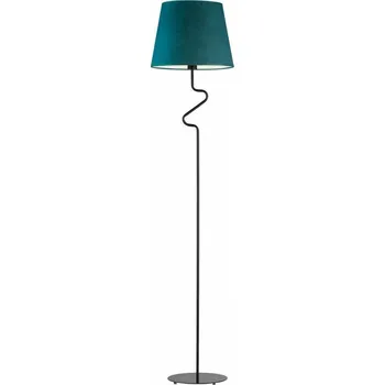 Stojací lampa Stojací lampa do obýváku FOGO zelený samet moderní s látkovým stínidlem glamour Lysne