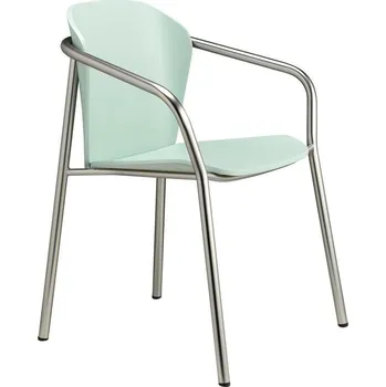 Jídelní židle Jídelní dřevěná židle s područkami Finn SCAB Design moderní zelená stohovatelná