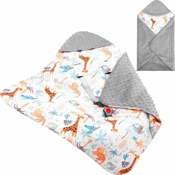 Zavinovačka Zavinovačka do autosedačky oboustranná 77x77 cm SPRINGOS SAFARI šedá