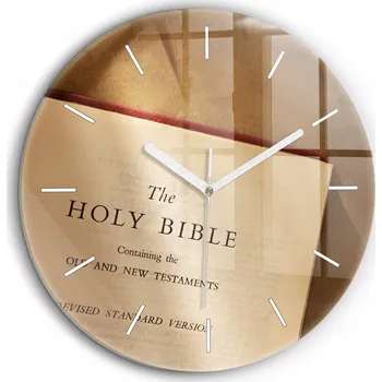 Hodiny Nástěnné hodiny SacroArte, hnědé, 60 cm