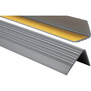 soklová lišta SCHODOVÁ LIŠTA PVC PROFIL 50x40 100cm STŘÍBRNÁ