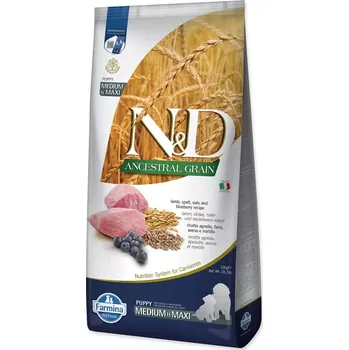 Krmivo pro psa N&D Ancestral Grain Dog Puppy Medium/Maxi Lamb&Blueberry 12kg