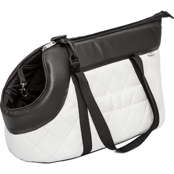 přepravka pro zvíře Přepravní taška plast Doggy bílá S 20 cm x 22 cm x 36 cm