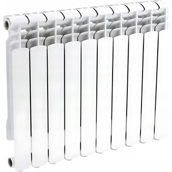Radiátor Hliníkový radiátor Hydroland 78 W bílý, 70 x 568 x 70 mm, boční připojení