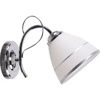 Nástěnné svítidlo Nástěnné svítidlo Elotte bílé skleněné moderní do ložnice a obývacího pokoje Candellux Lighting