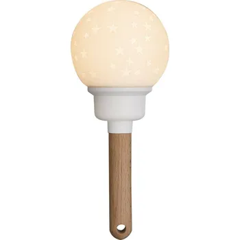 Lampička Dětská noční LED lampička Star Atmosphera, moderní dřevěná se stmívačem