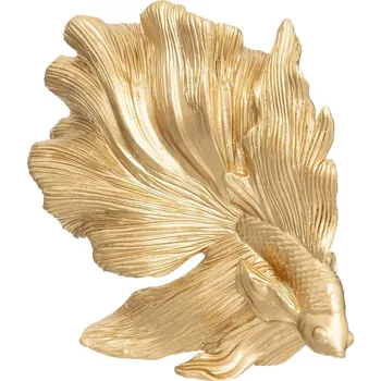 Dekorační figurka zlatá rybka Bojovník Atmosphera glamour do obýváku a jako dárek 12 cm