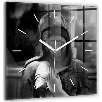 Hodiny Nástěnné hodiny SacroArte šedé 60 cm