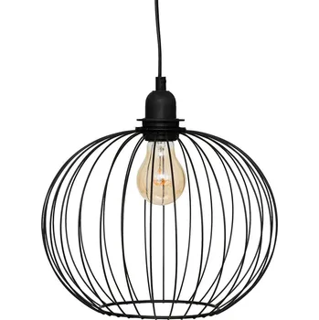 Moderní závěsné svítidlo Victa černé Atmosphera do obýváku a kuchyně kovové 28 cm