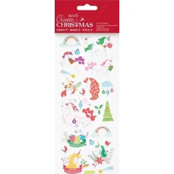 samolepka DO samolepky PMA 828916 vánoční Unicorn Rainbows