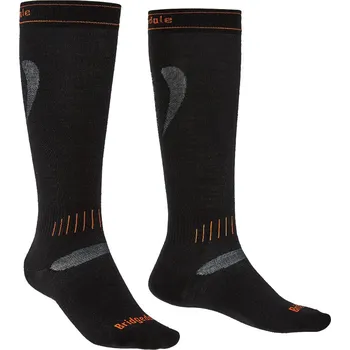 Ponožky Bridgedale Ski Ultra Fit black/orange/009 M (6-8,5 UK)