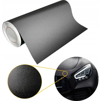Polep vozidla Fólie pro Tuning Auta, Černá Matná Fólie "Beránek" na Karoserii, 50x300cm