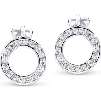 Náušnice Cutie Jewellery Náušnice z bílého zlata Z3060W-CZ