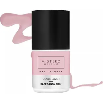 Lak na nehty Mistero Milano - Gel lak - COVER LOVER BASE SANDY PINK 12ml