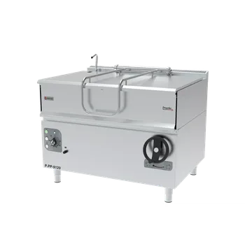 Sporák GastroHaal P.PP-9120-C Plynová sklopná smažící pánev 120 l litinová vana (Practic, Plynová sklopná smažící pánev 120 litrů litinová vana P.PP-9120-C)