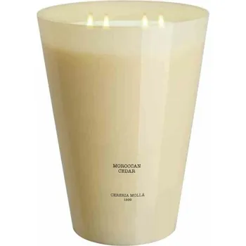 Svíčka XXL vonná sójová svíčka Moroccan Cedar Cereria Molla béžová do obýváku 3,5 kg