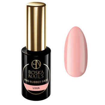 Lak na nehty Pro Rubber Base Livia Boska Nails 10 ml