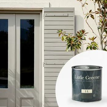 Olej na dřevo Little Greene Barva na dveře a zárubně - Venkovní - Matná - Olej 1L - Tom's Oil Eggshell Vyberte odstín:: Urbane Grey (225)