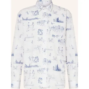 Pánská košile Palmes Pánská Košile Comfort Fit, bílá / modrá, 48