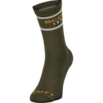 Pánské ponožky SCOTT Cyklistické ponožky klasické - RETRO CASUAL CREW PAK-3 - zelená 45-47