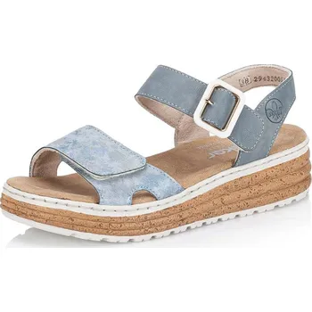Dámská móda Dámské sandály RIEKER 62760-12 modrá S5 40