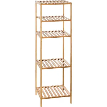 Bambusový regál 2+2 5five simply smart na knihy a hračky boho do obýváku nebo koupelny