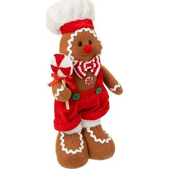 Vánoční dekorace Feeric Christmas Perníkový panáček 36 cm hnědý