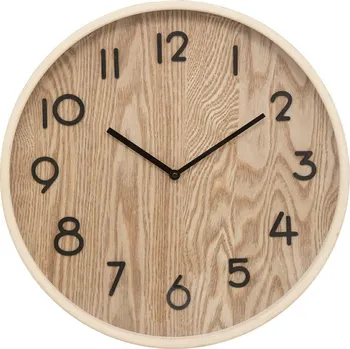 Hodiny Nástěnné hodiny Ivana 38 cm skandinávský dřevěný tichý mechanismus do obýváku Atmosphera