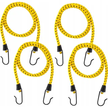 autokoberec Gumové transportní lanko 8mm s háčky, expander na zavazadla 90 cm / 4 ks